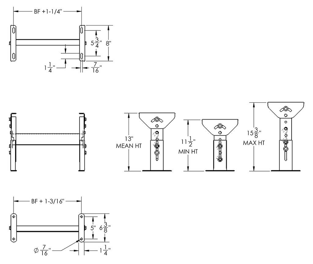 Conveyor Floor Support Hstand BH15M13B34