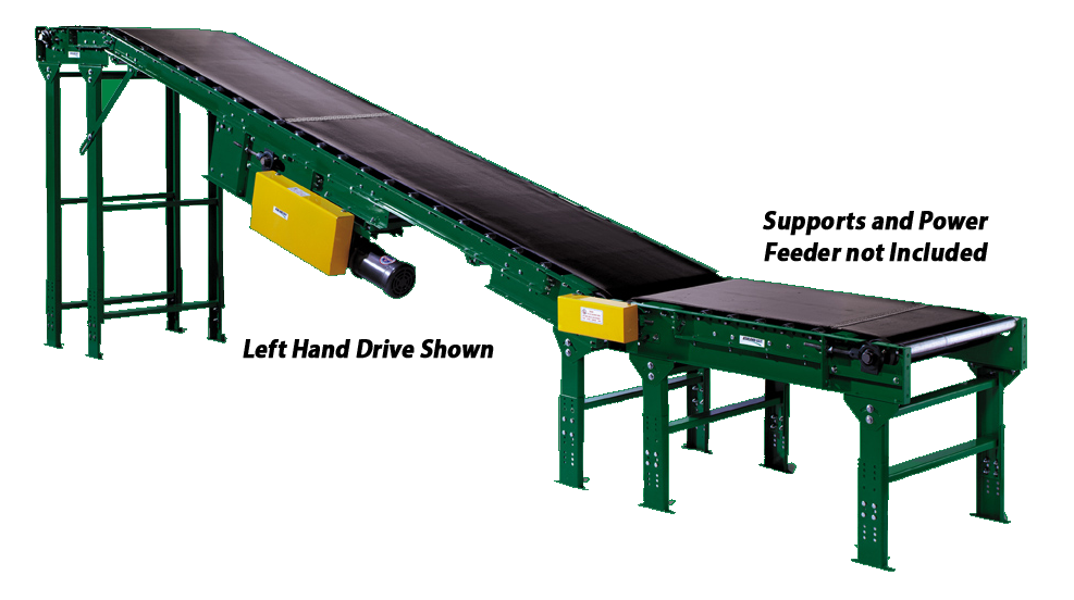 Incline Power Belt Conveyor RBI19018BRT34.25RC1A3ID90